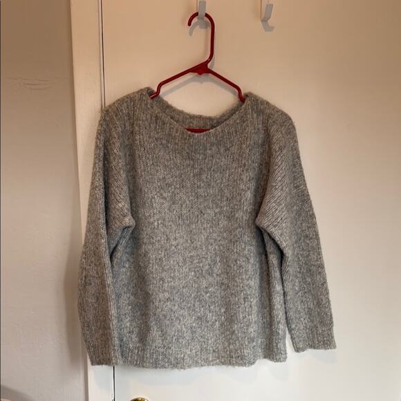 Atelier Delphine Tere Boxy Sweater Melange Size XS/S Water Sky Gray - Picture 2 of 5
